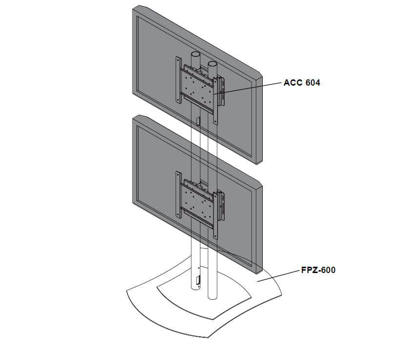 Peerless-AV ACC604 Adaptador compatible con el modelo fpz600